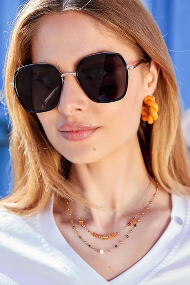 Twist-Ohrringe - #summergirls-Kollektion Rot Kupfer h5 Bild4
